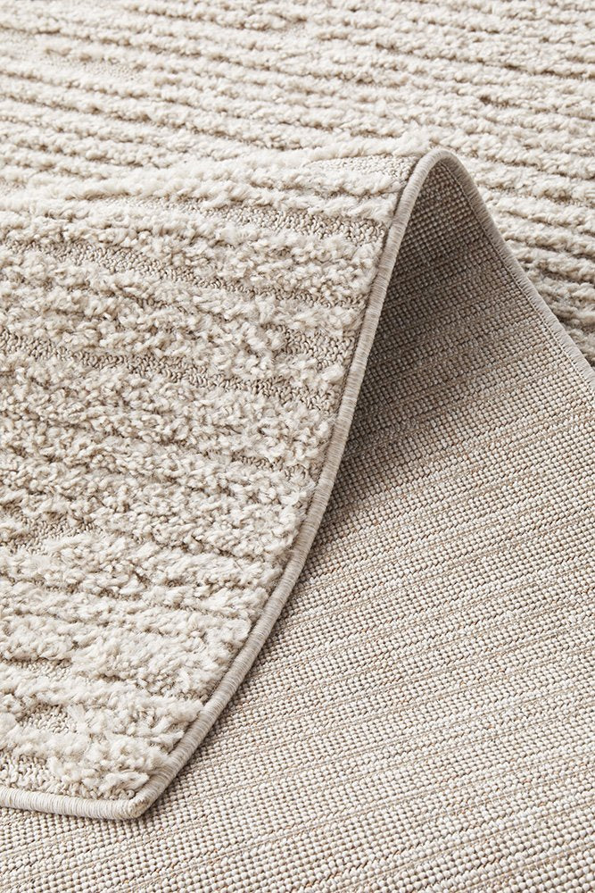 Chloe Power-Loomed Polypropylene Rug - Natural