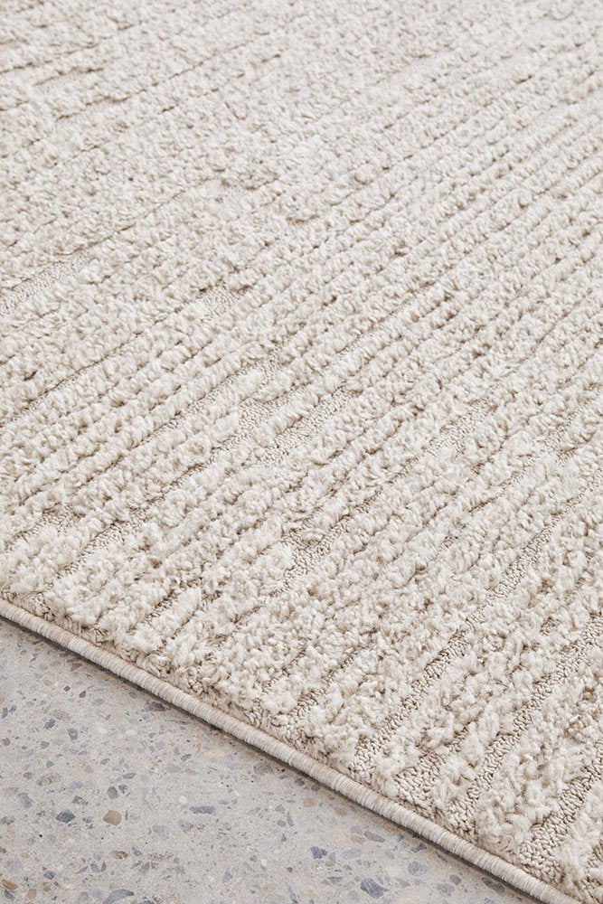 Chloe Power-Loomed Polypropylene Rug - Natural