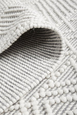 Load image into Gallery viewer, Ciara Hand Made Wool Rug - Grey
