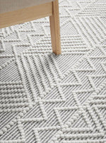 Load image into Gallery viewer, Ciara Hand Made Wool Rug - Grey
