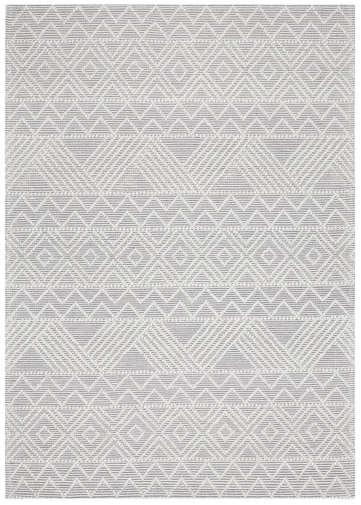 Ciara Hand Made Wool Rug - Grey