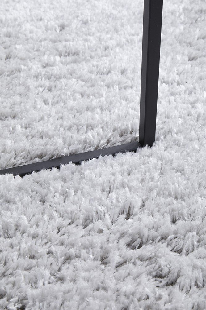 Cloud Soft Shag Style Rug - Silver