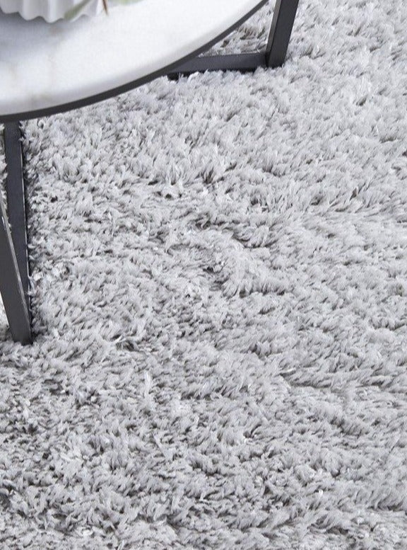 Cloud Soft Shag Style Rug - Silver