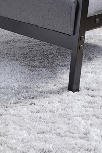 Cloud Soft Shag Style Rug - Silver