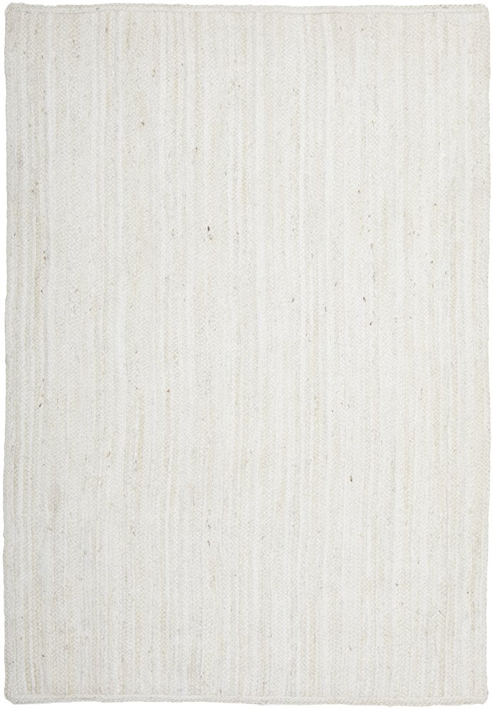 Coast Hand Made Jute Rug - White Wash