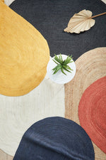 Load image into Gallery viewer, Coast Oval Hand Made Jute Rug - White Wash

