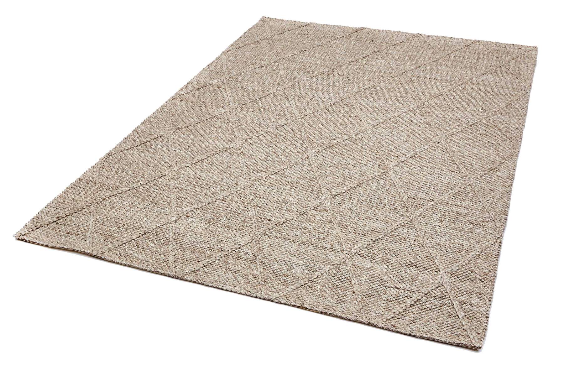 Diamond Handmade Rug - Beige
