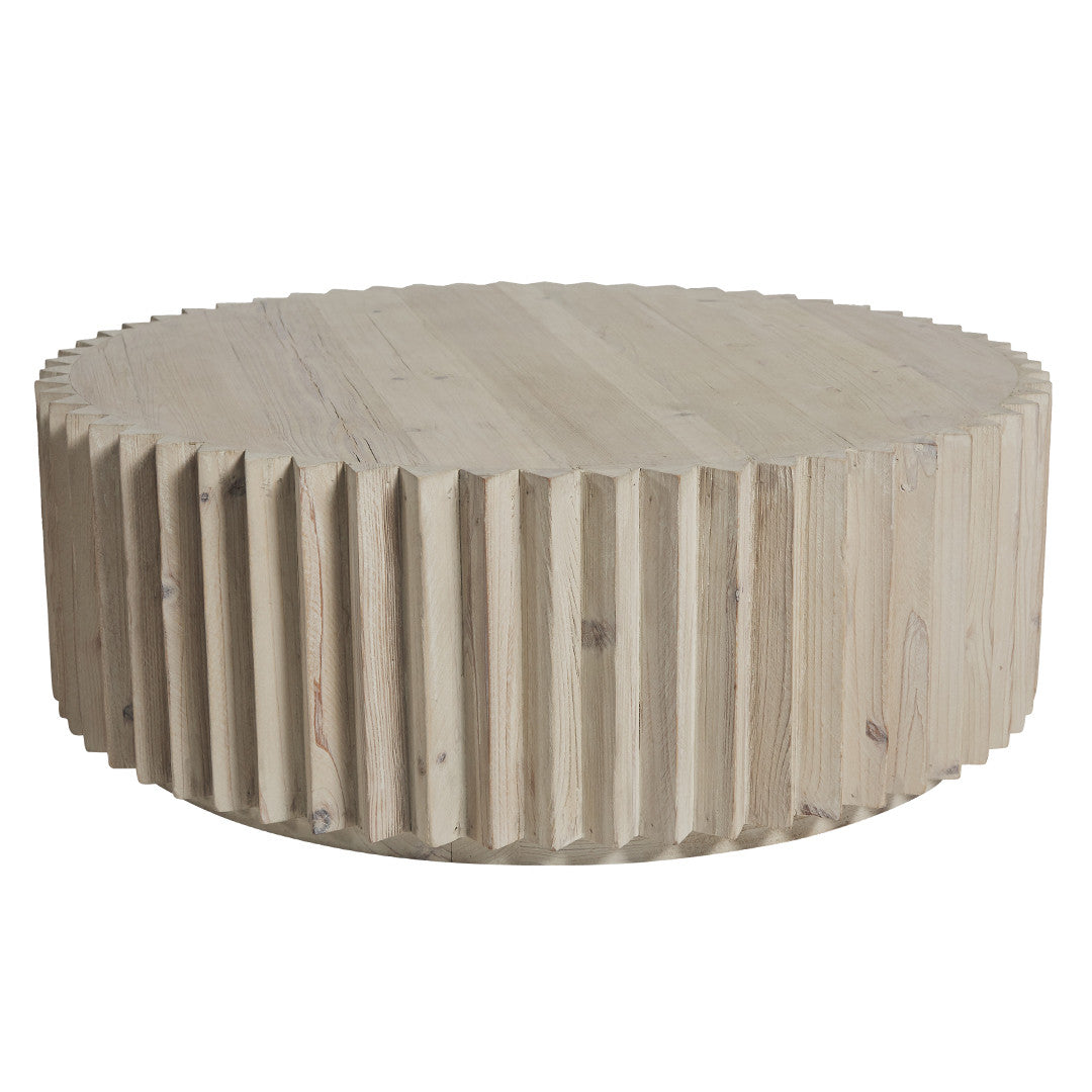Cornel Round Timber Coffee Table - Natural