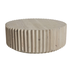 Cornel Round Timber Coffee Table - Natural