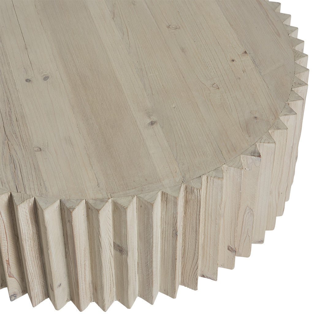 Cornel Round Timber Coffee Table - Natural