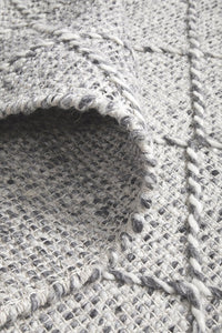 Dante Hand Made Wool Rug - Grey
