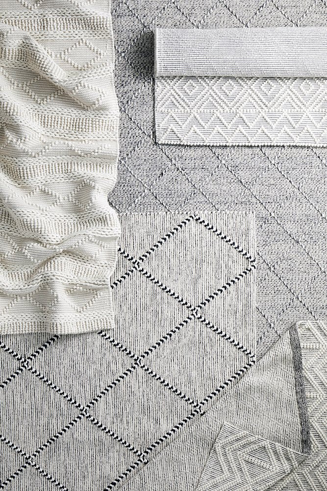 Dante Hand Made Wool Rug - Grey