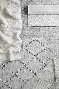 Dante Hand Made Wool Rug - Grey