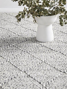 Dante Hand Made Wool Rug - Grey