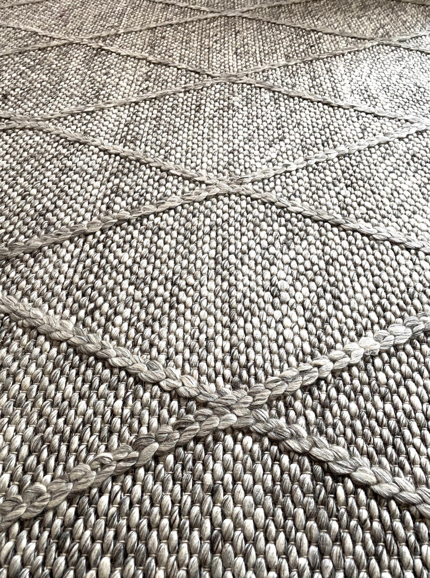 Diamond Handmade Rug - Grey