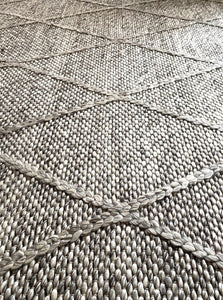 Diamond Handmade Rug - Grey