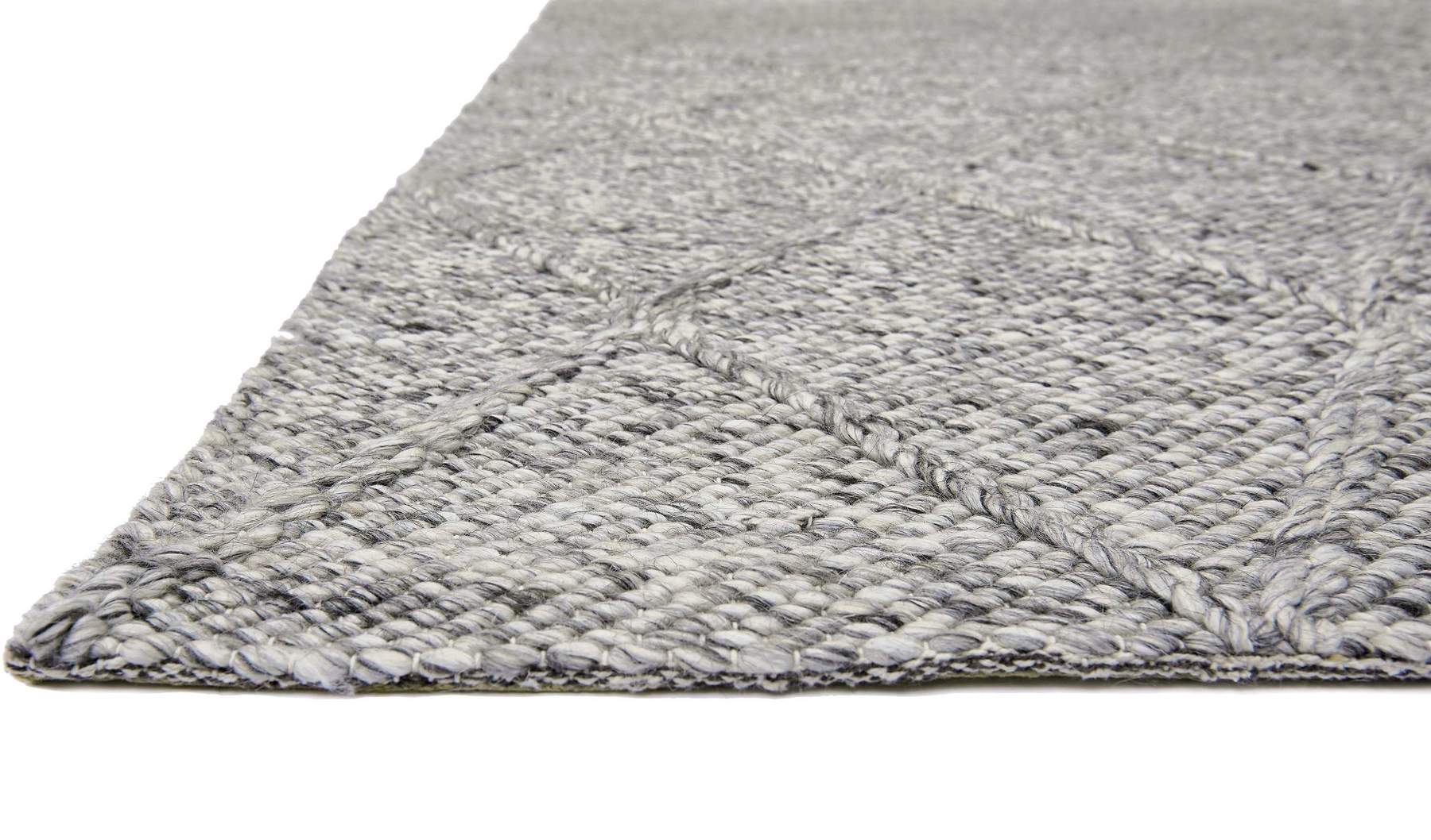 Diamond Handmade Rug - Grey