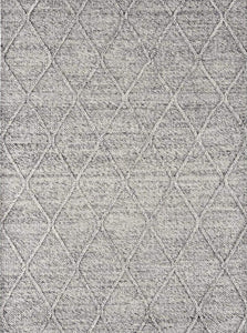 Diamond Handmade Rug - Grey