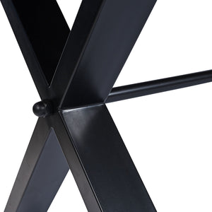 Montana 2.6m Solid Timber Dining Table - Ebony