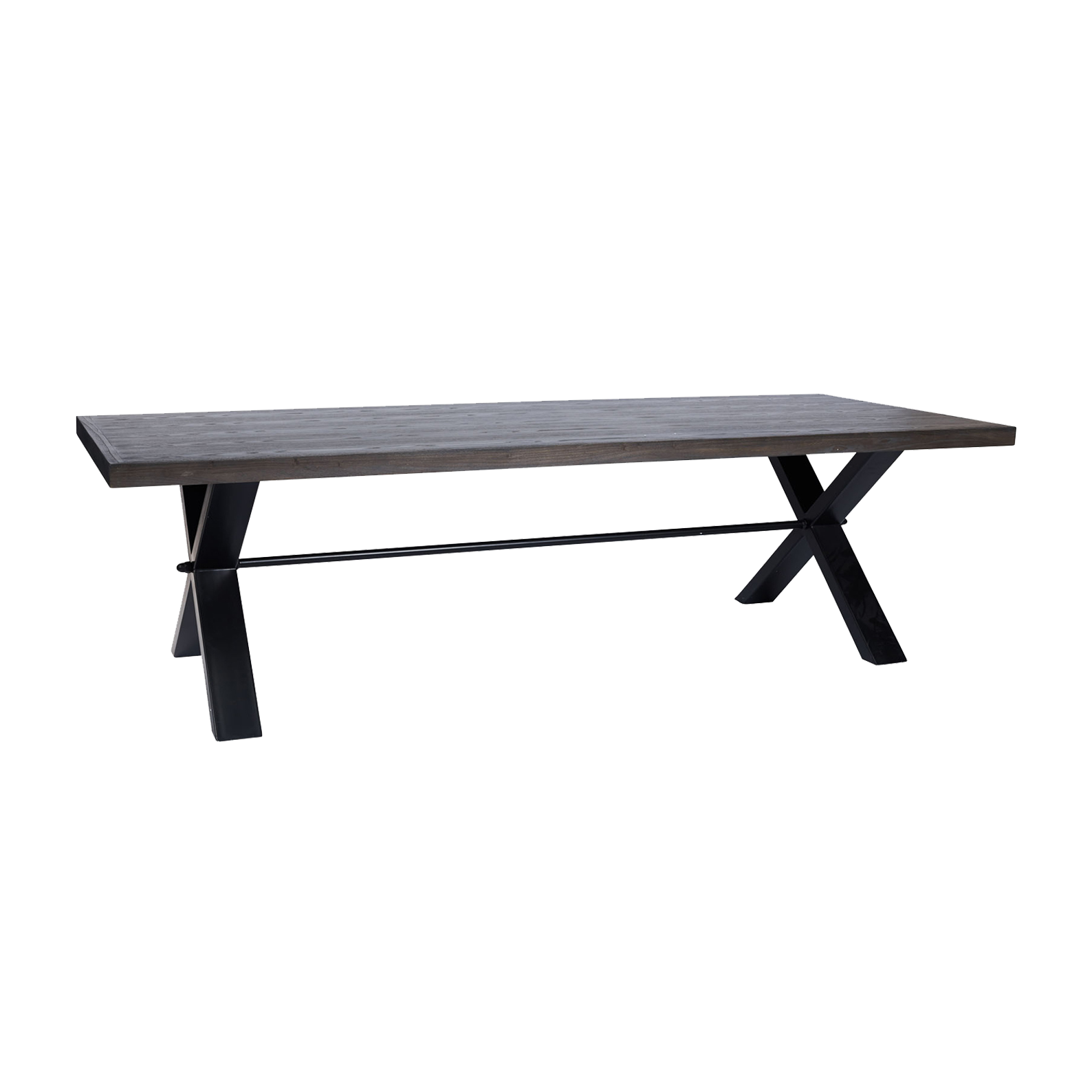 Montana 2.6m Solid Timber Dining Table - Ebony