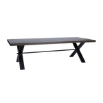 Load image into Gallery viewer, Montana 2.6m Solid Timber Dining Table - Ebony
