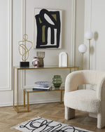 Load image into Gallery viewer, Emanuel Fluffy Fabric Armchair - Nougat
