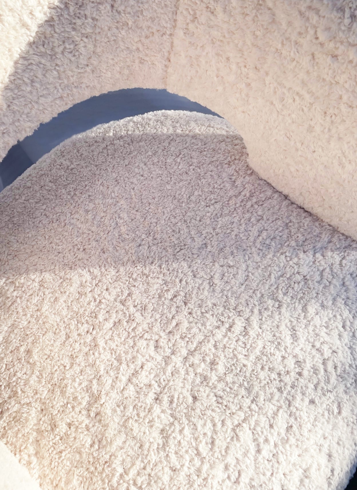 Emanuel Fluffy Fabric Armchair - Nougat