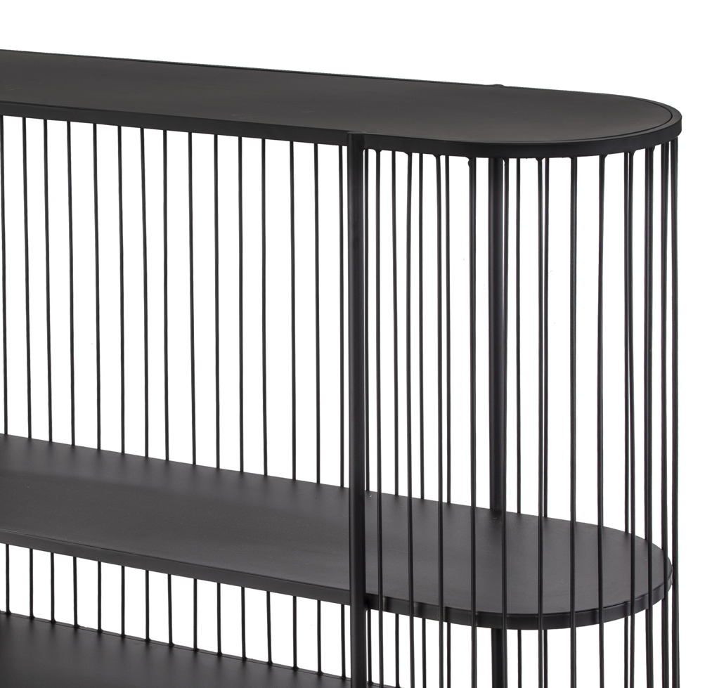 Enola Metal Console Table - Black