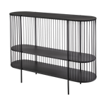 Load image into Gallery viewer, Enola Metal Console Table - Black
