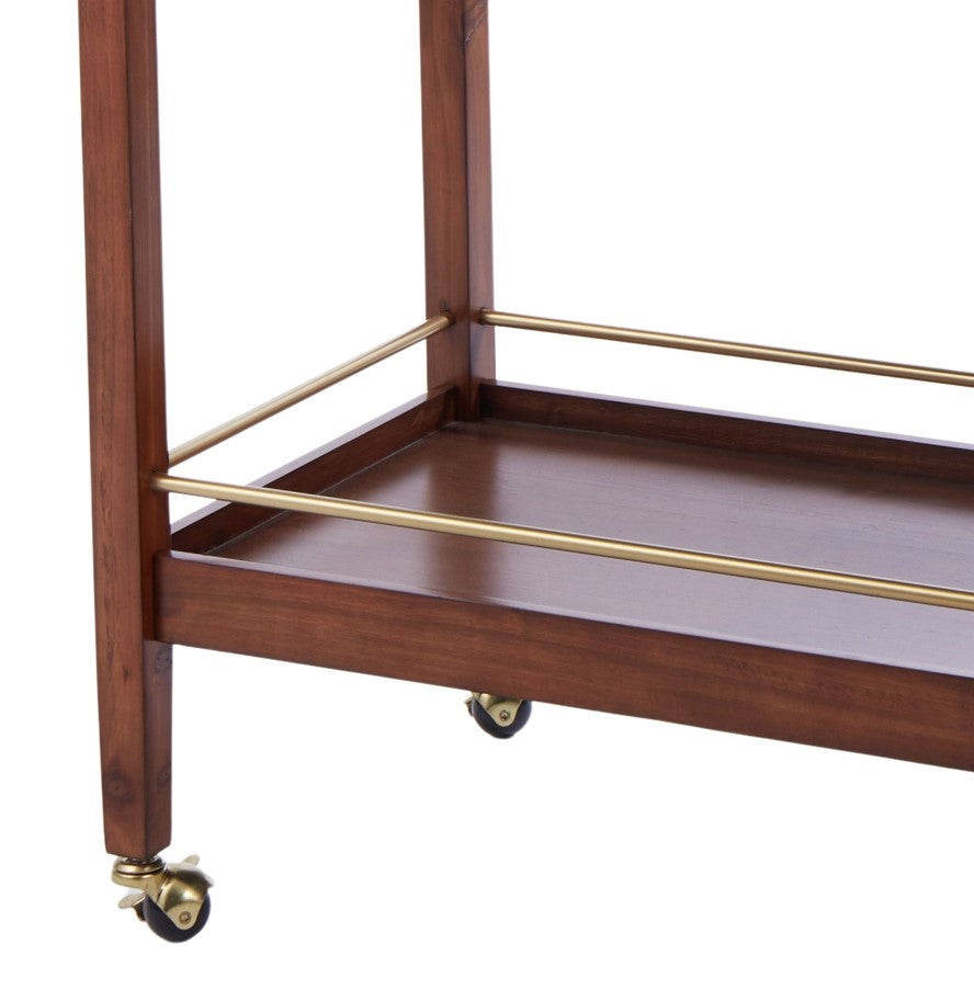 Erika Timber Bar Cart - Walnut