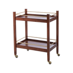 Load image into Gallery viewer, Erika Timber Bar Cart - Walnut
