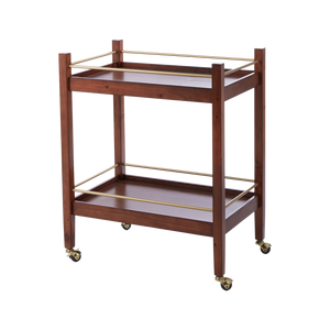 Erika Timber Bar Cart - Walnut
