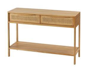Eritrea 2 Drawer Timber Console Table - Natural