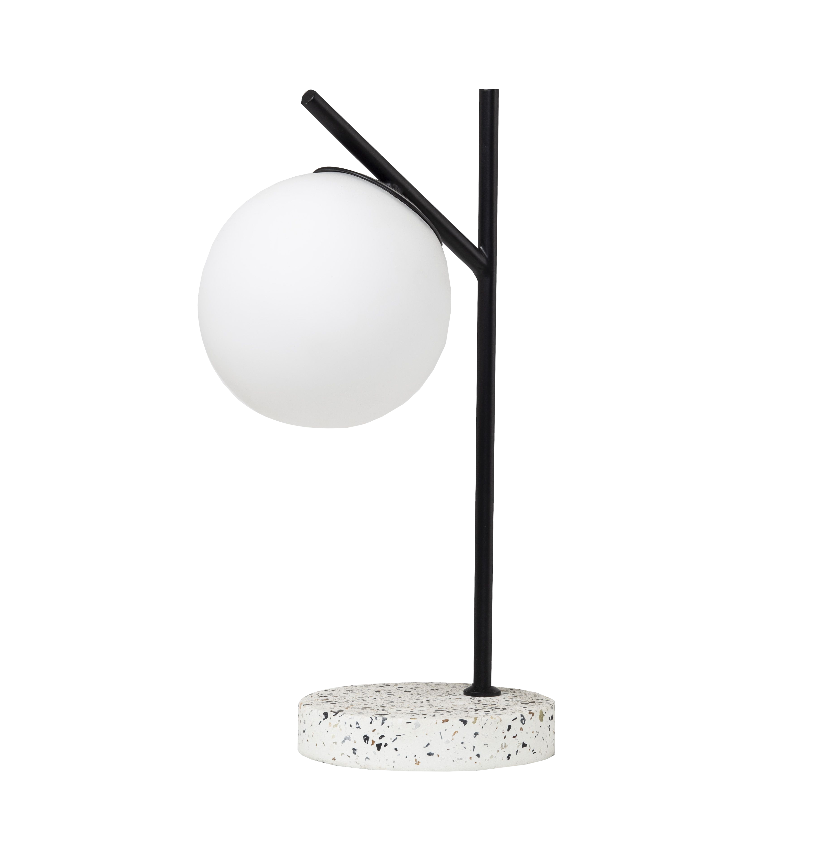 Floriane Terrazzo Table Lamp - Black