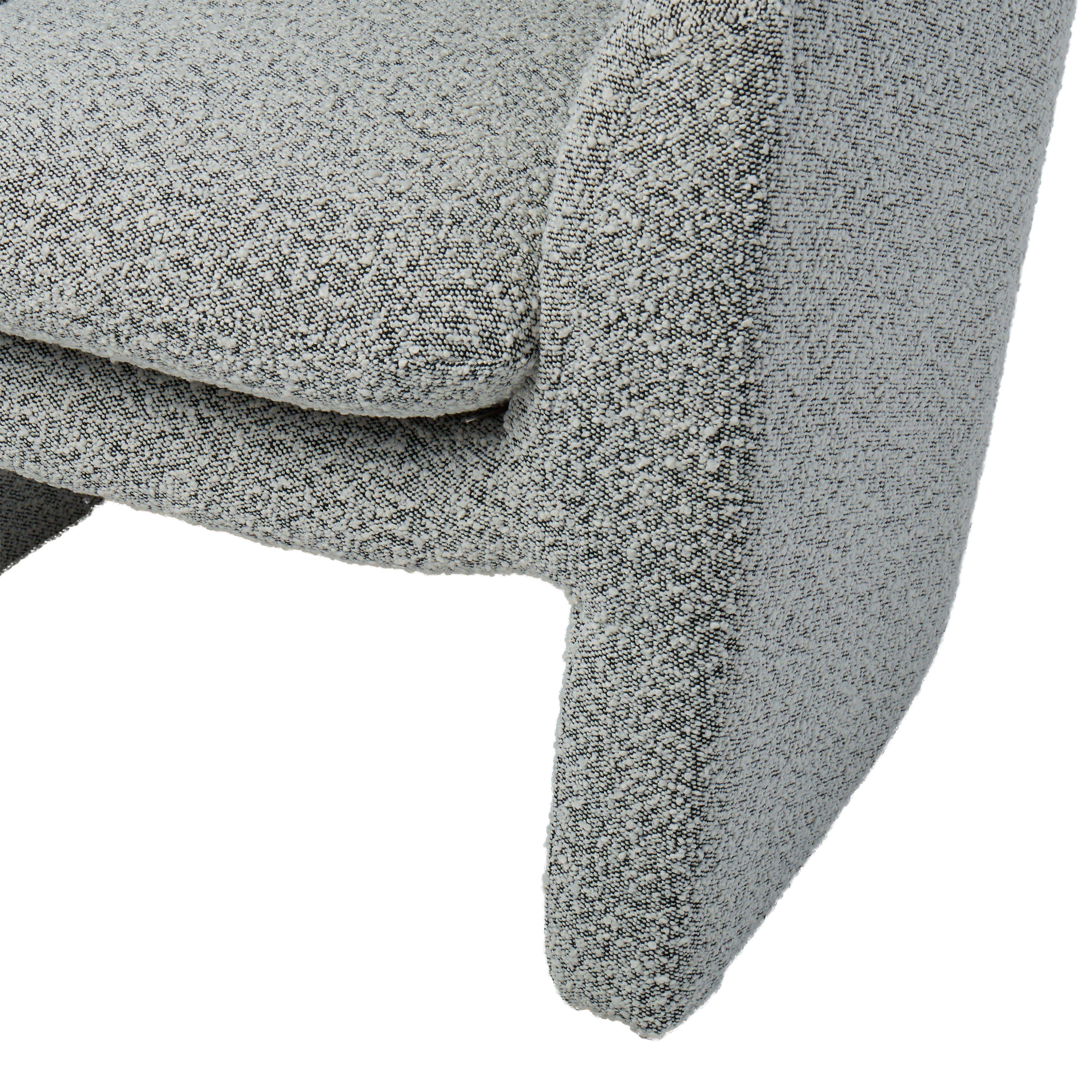 Grand Designs Kinsley Boucle Armchair - White/Black