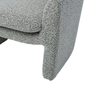 Grand Designs Kinsley Boucle Armchair - White/Black