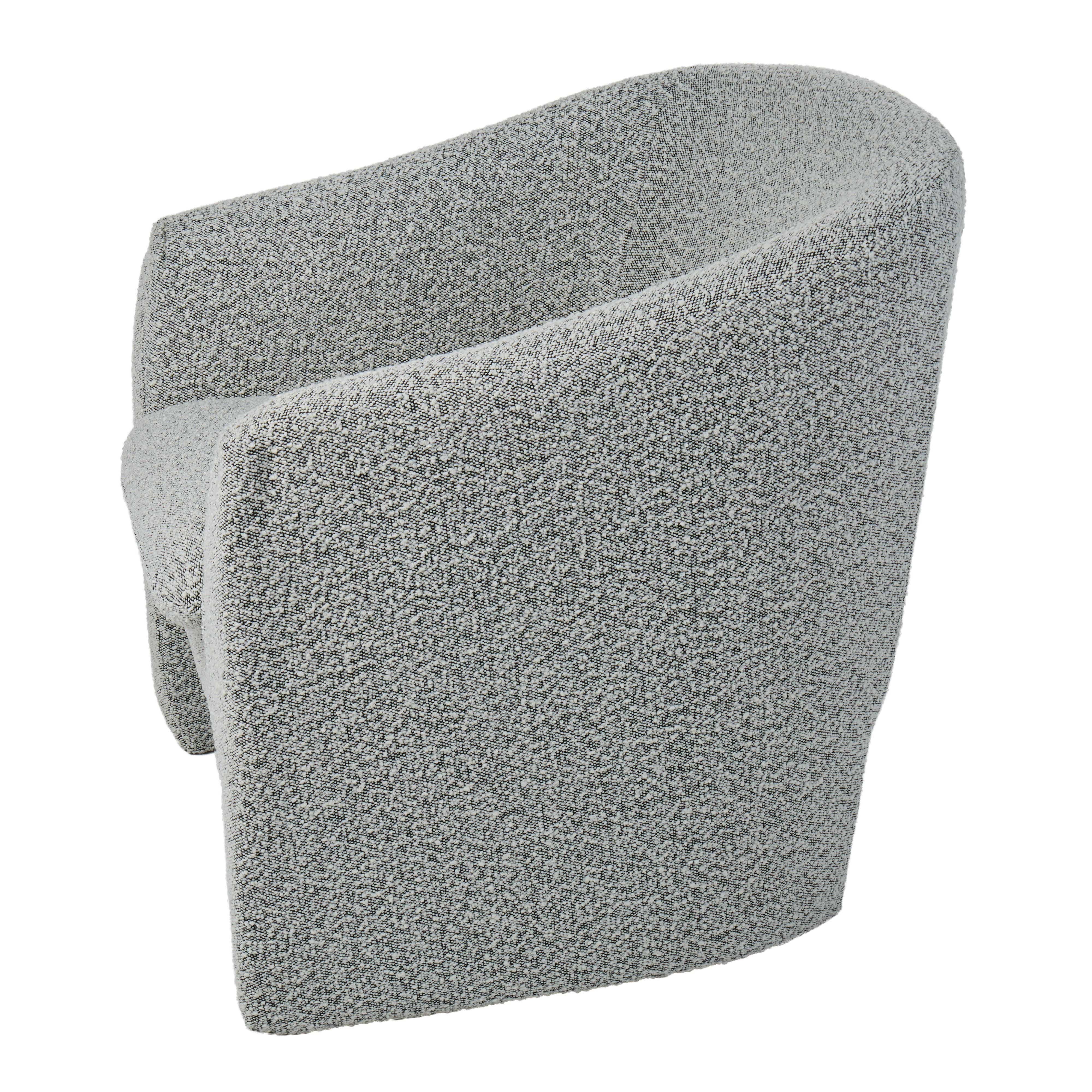 Grand Designs Kinsley Boucle Armchair - White/Black