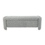 Load image into Gallery viewer, Grand Designs Kinsley Boucle Bench Seat Ottoman - White/Black
