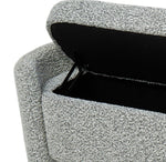 Load image into Gallery viewer, Grand Designs Kinsley Boucle Bench Seat Ottoman - White/Black
