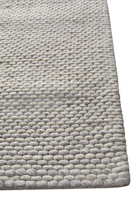 Hive Hand Made Wool Rug - Grey