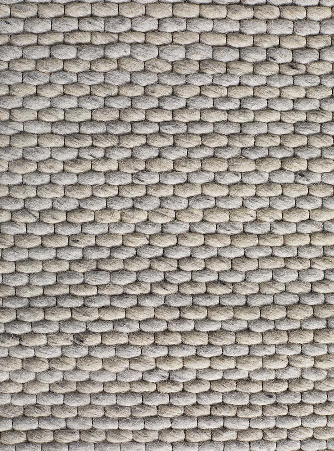 Hive Hand Made Wool Rug - Grey