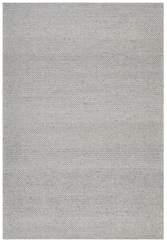 Hive Hand Made Wool Rug - Grey