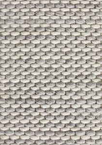 Hive Hand Made Wool Rug - Silver