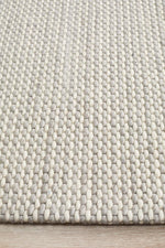 Load image into Gallery viewer, Hive Hand Made Wool Rug - Silver
