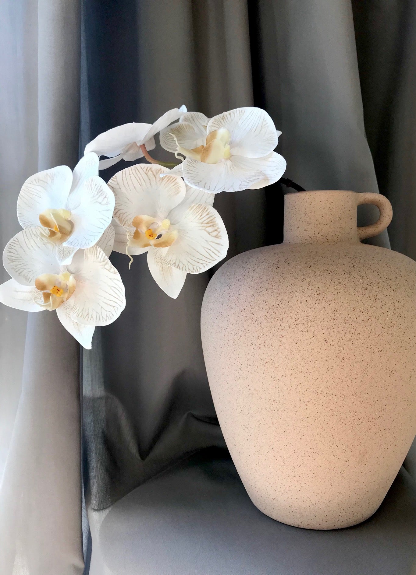 Orchid Phalaenopsis Infused 86cm Artificial Plant - Dove