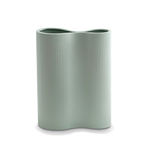 Load image into Gallery viewer, Exquisitely designed Infinity Medium Porcelain vase in mint colour can make any space beautiful
