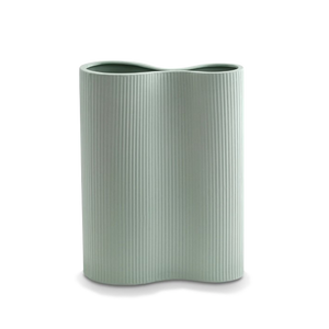 Exquisitely designed Infinity Medium Porcelain vase in mint colour can make any space beautiful