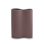 Load image into Gallery viewer, Infinity Ribbed Medium Porcelain Vase - Plum
