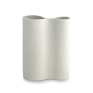 Infinity Smooth Medium Porcelain Vase - Snow