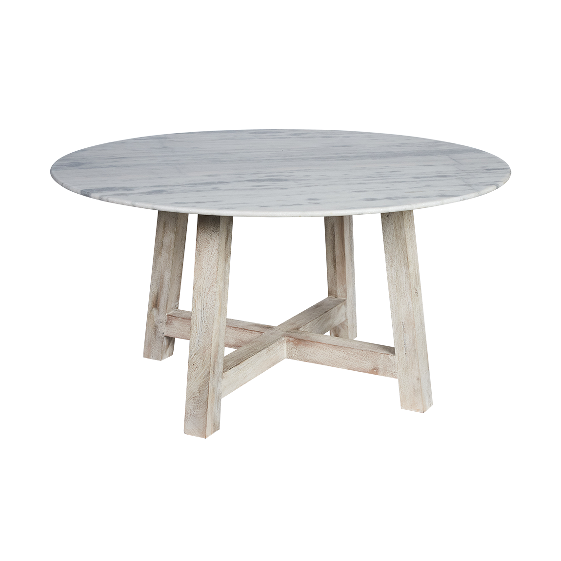 Irving Round 1.5m Marble Dining Table - Natural